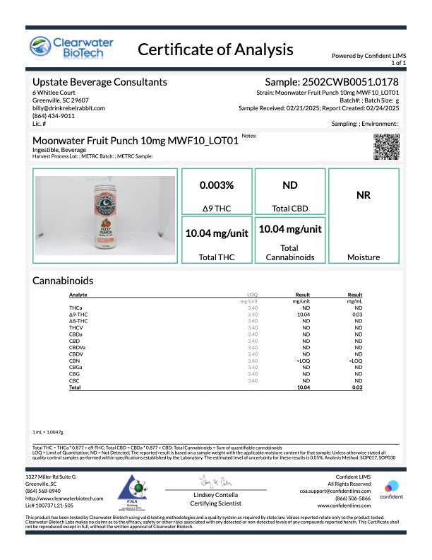 Moonwater | Fizzy Punch 10mg
