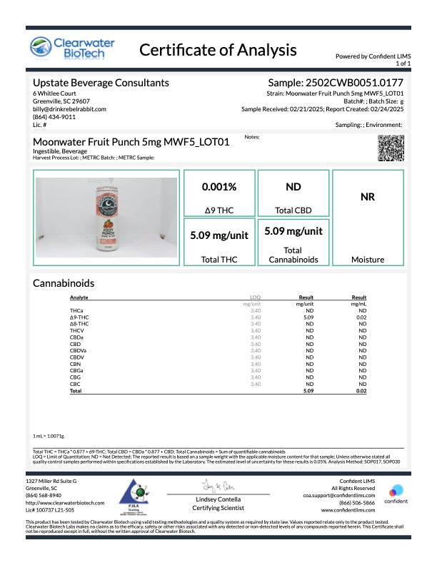 Moonwater | Fizzy Punch 5mg