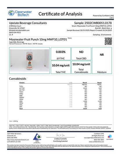 Moonwater | Fizzy Punch 10mg