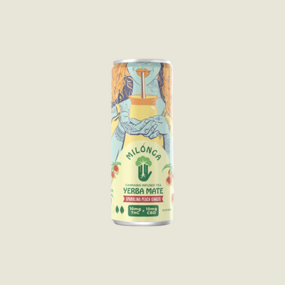 Milonga | Peach - Ginger Yerba Mate 10mg
